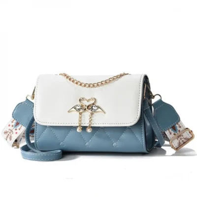 Малка стилна дамска чанта 1279 Blue