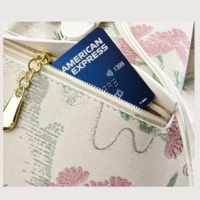Стилна дамска раница 1262 Beige - бежова