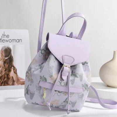 Стилна дамска раница 1262 Purple - лилава