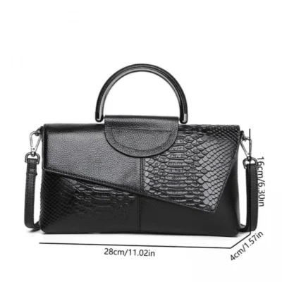 Стилна дамска чанта 1282 Black - черна