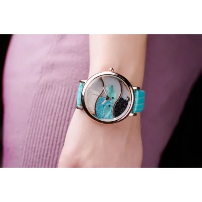 Дамски часовник Prance Aqua от естествена кожа