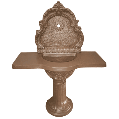 Стенна градинска чешма Astrea от бетон - кафява 3