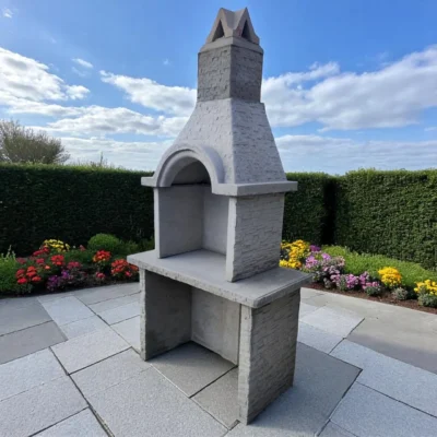 Комплект лятна кухня Roberta от бетон - с плот, небоядисан 10