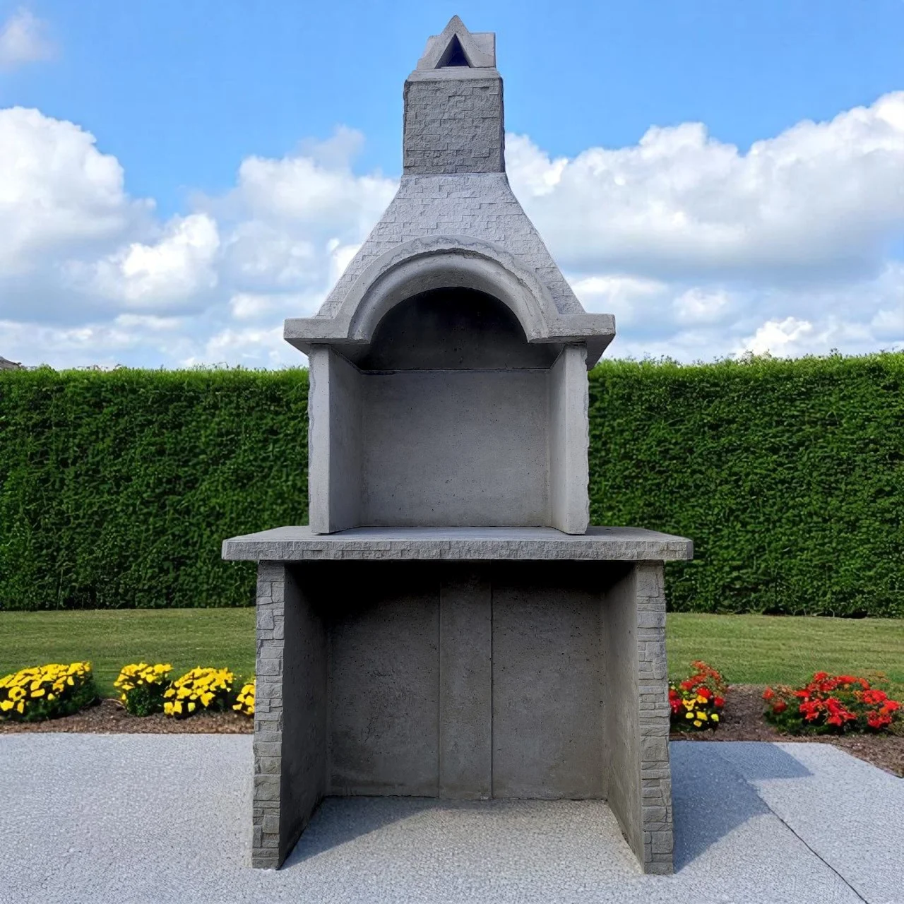 neboyadisano-gradinsko-barbekyu-ot-beton-emily-5.webp Комплект лятна кухня Roberta от бетон - с плот, небоядисан - снимка 6